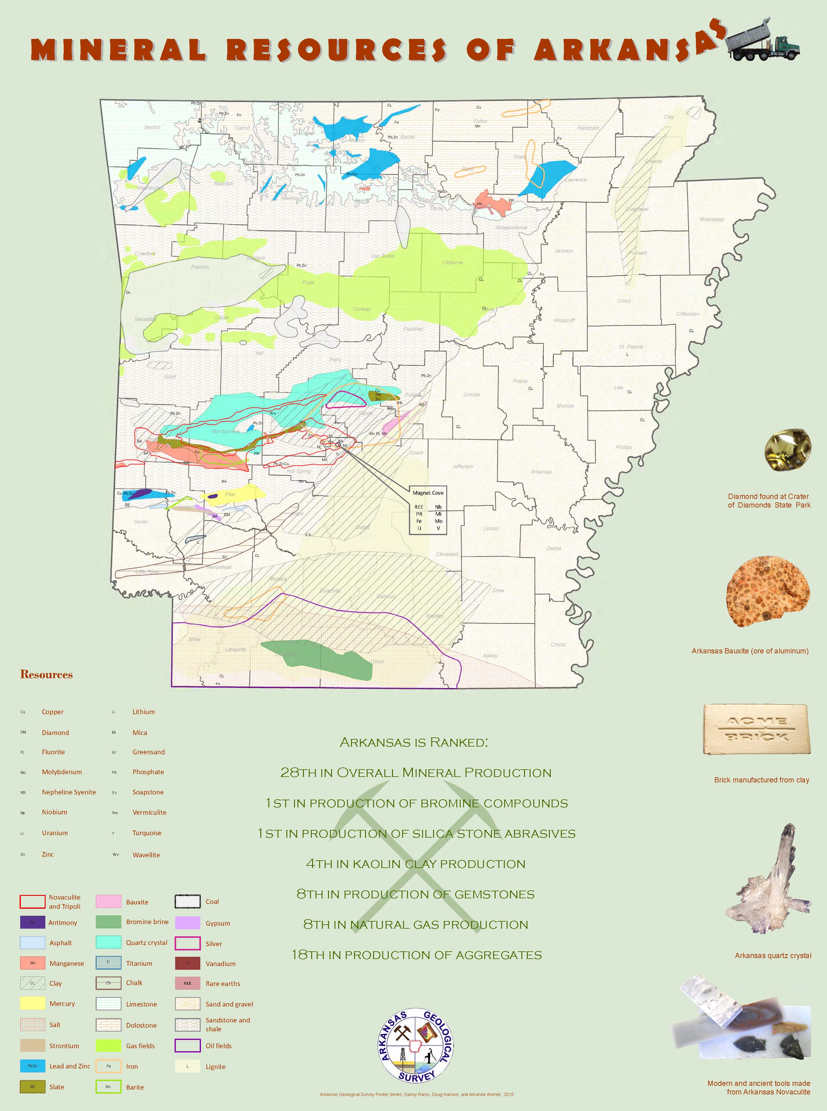 Mineral Resources of Arkansas Poster 2015