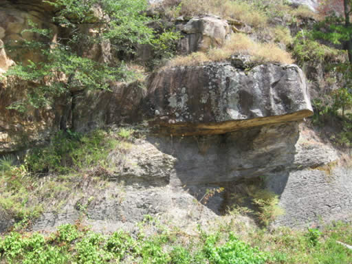 Sandstone and shale on Magazine Mountain