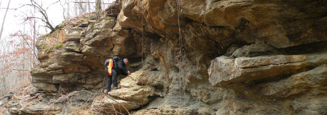 Second slide Arkansas's Geological Mapping Program, mound-along-greens_cr